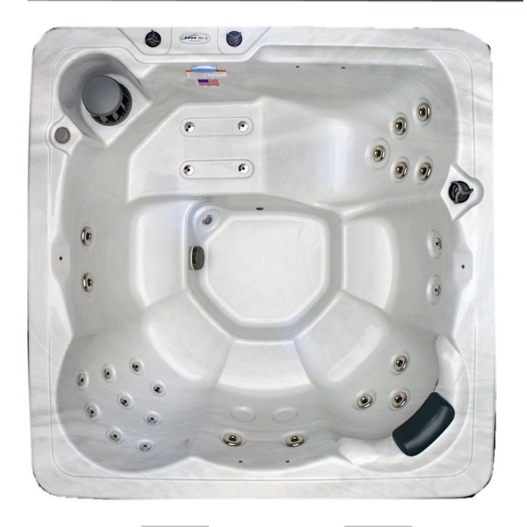 Hudson Bay Spas 6 Person 29 Jet Acrylic Square Plug And Play Hot